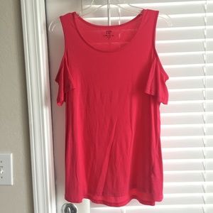 Pink Cold Shoulder T-shirt, size S